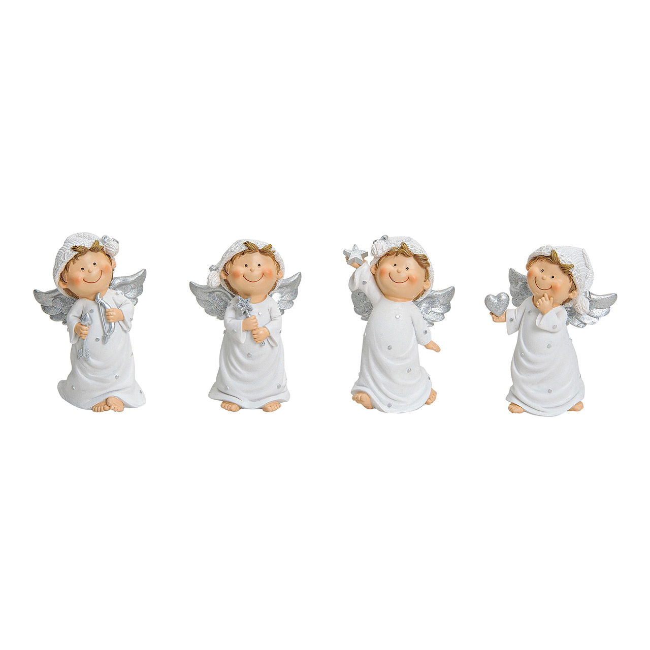 Designer Tierfigur Engel - Poly Weiß - Moderne Interpretation