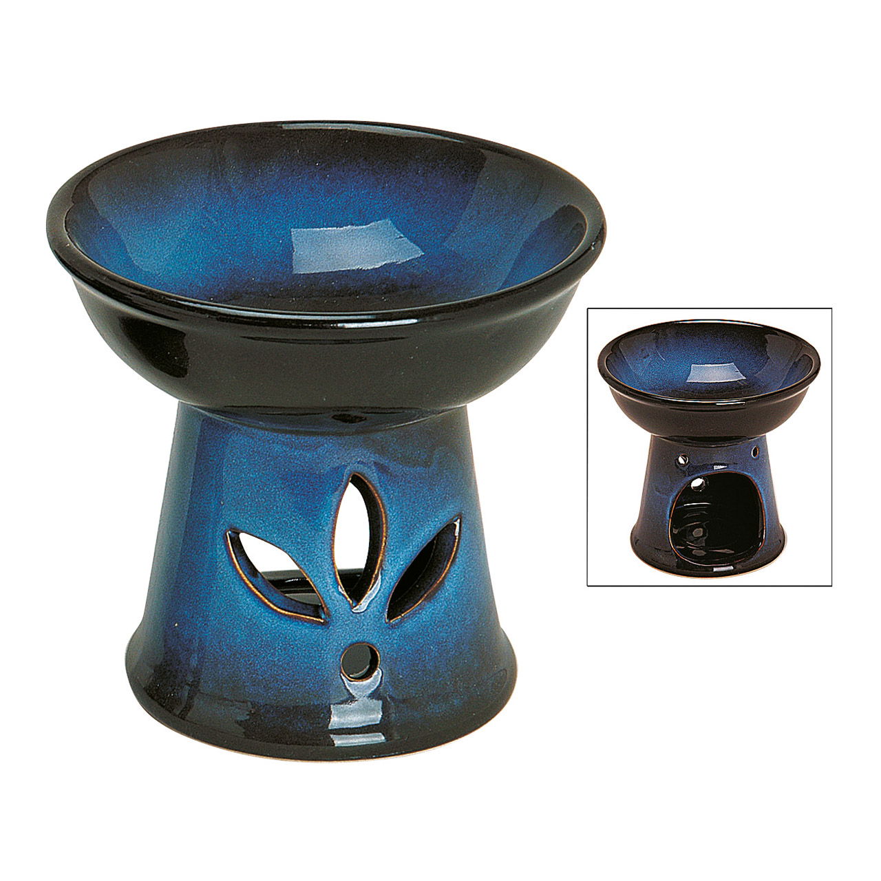 Designer Dekorationsobjekt Duftlampe - Keramik Blau - Aufwändige Verarbeitung