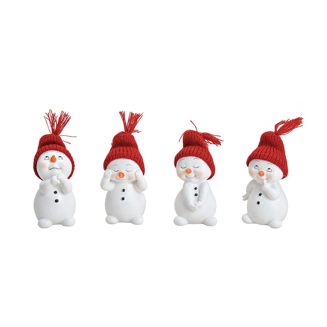 Premium Tierfigur Schneemann Poly Weiß - Hochwertige Qualität