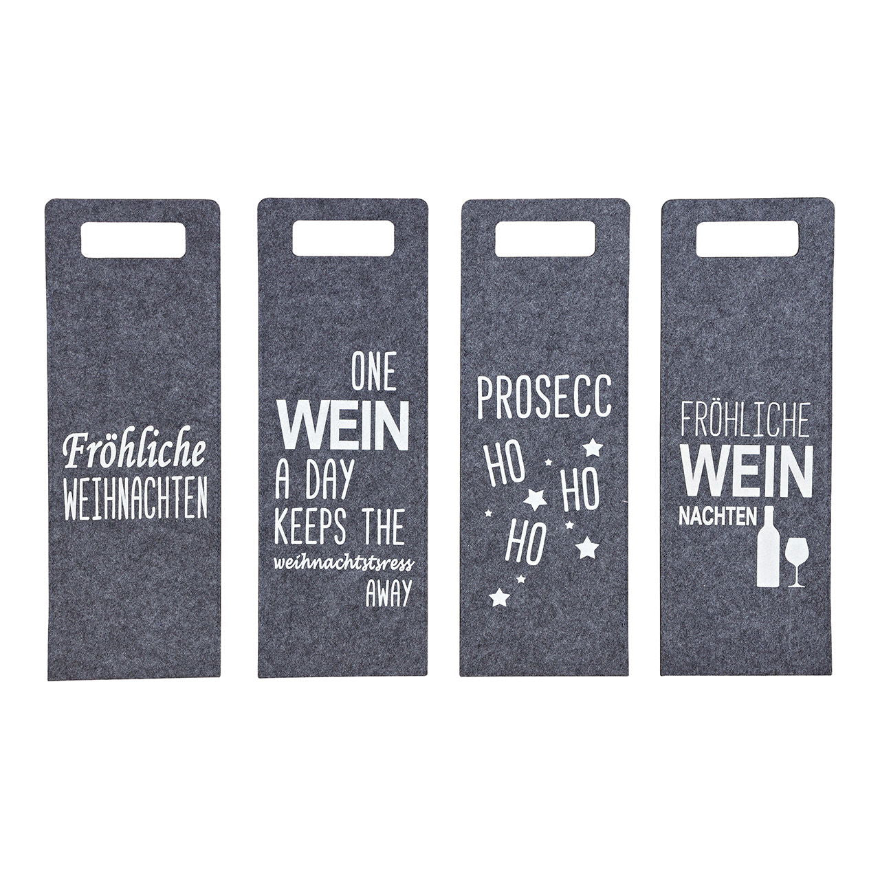Weihnachtsdekoration Geschenktasche Grau - hochwertigem Material - Original