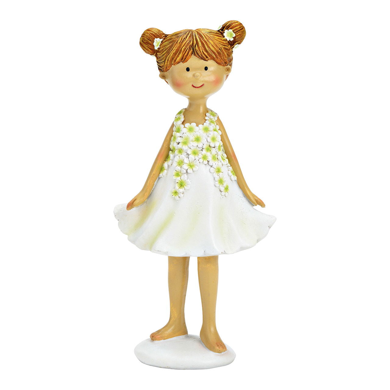 Designer Dekorationsobjekt Blumenmädchen - Poly Weiß - Besonderes Sammlerstück