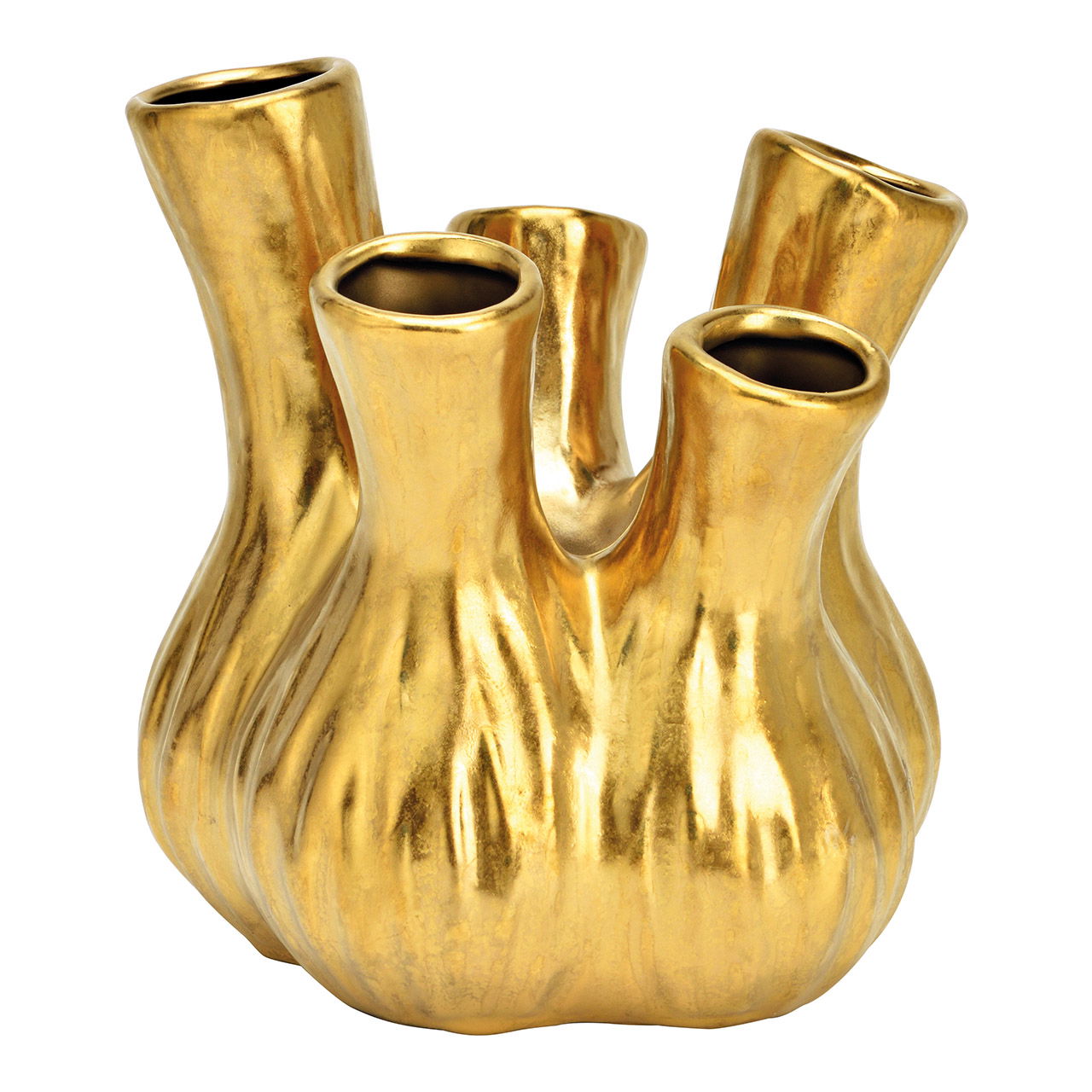 Vase Keramik aus Keramik - Gold - Design