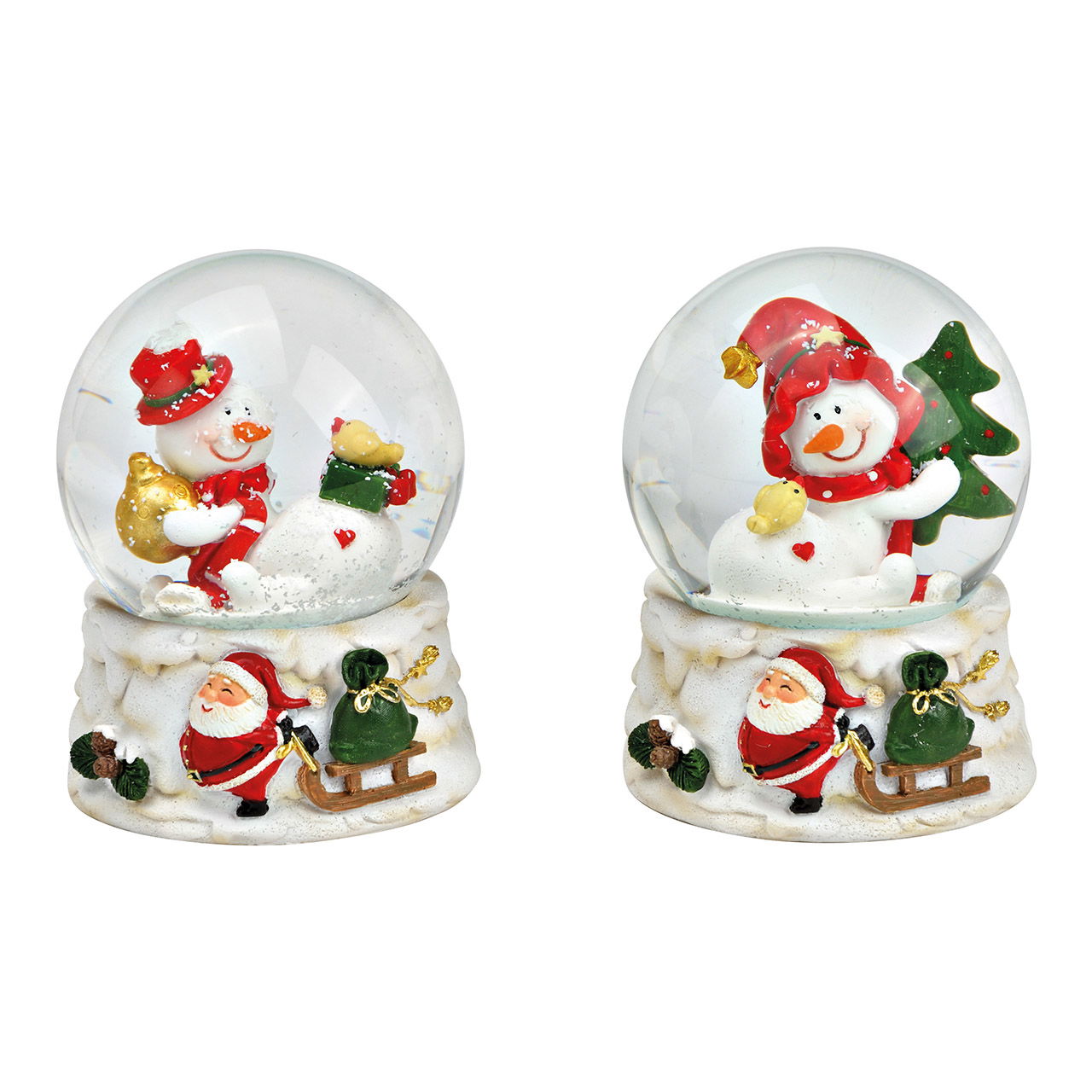 Designer Weihnachtsdekoration Schneekugel - Glas - Aufwändige Verarbeitung