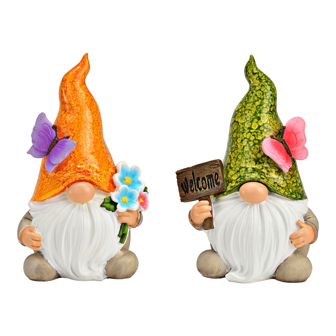 Stilvolle Dekoration Figur Gartenwichtel - Poly Grün