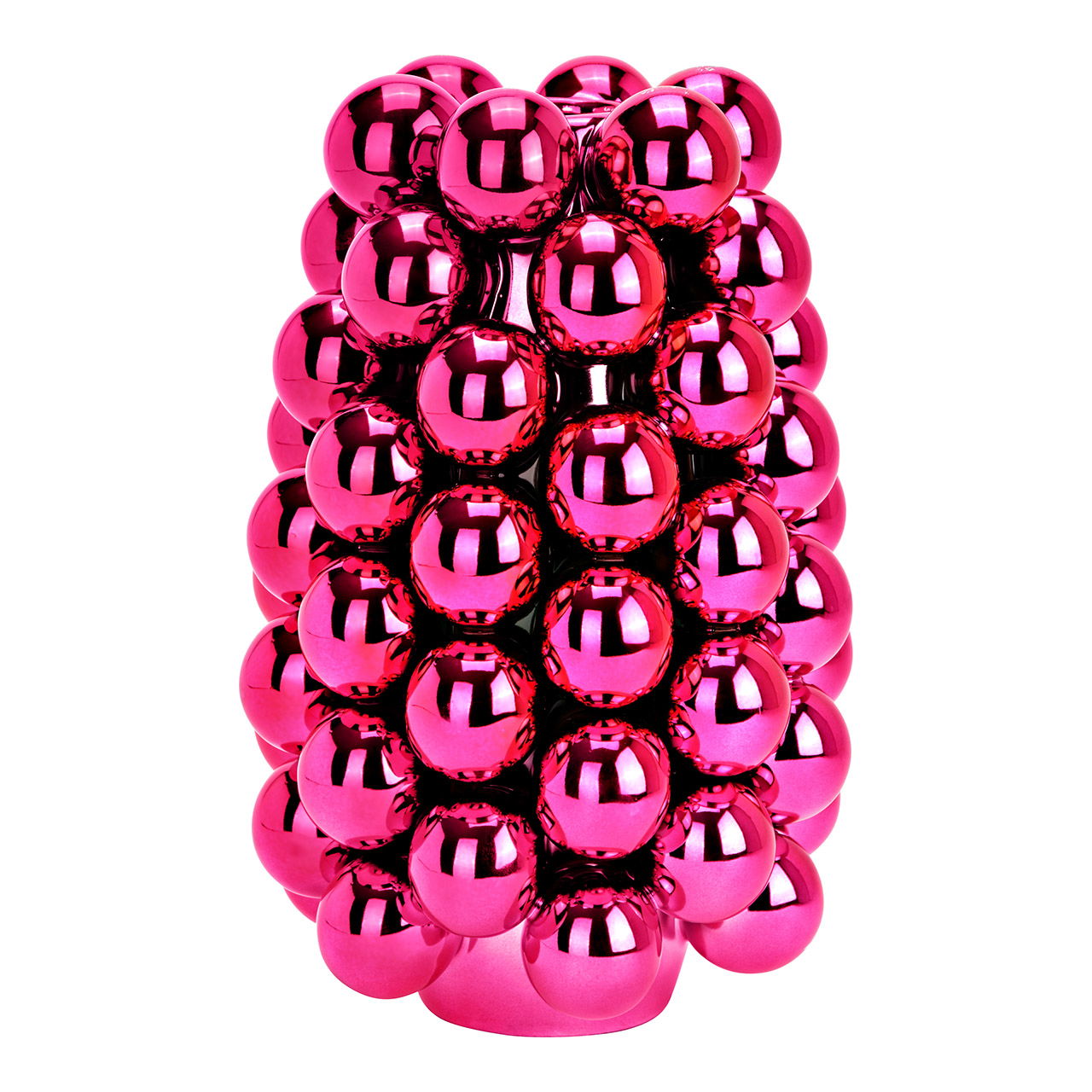 Elegante Vase Bubble aus Keramik in Rosa - Hochwertige Verarbeitung - Handarbeit