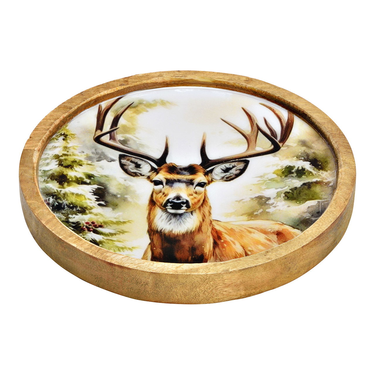 Dekoobjekt Teller - Holz - Höchste Qualität
