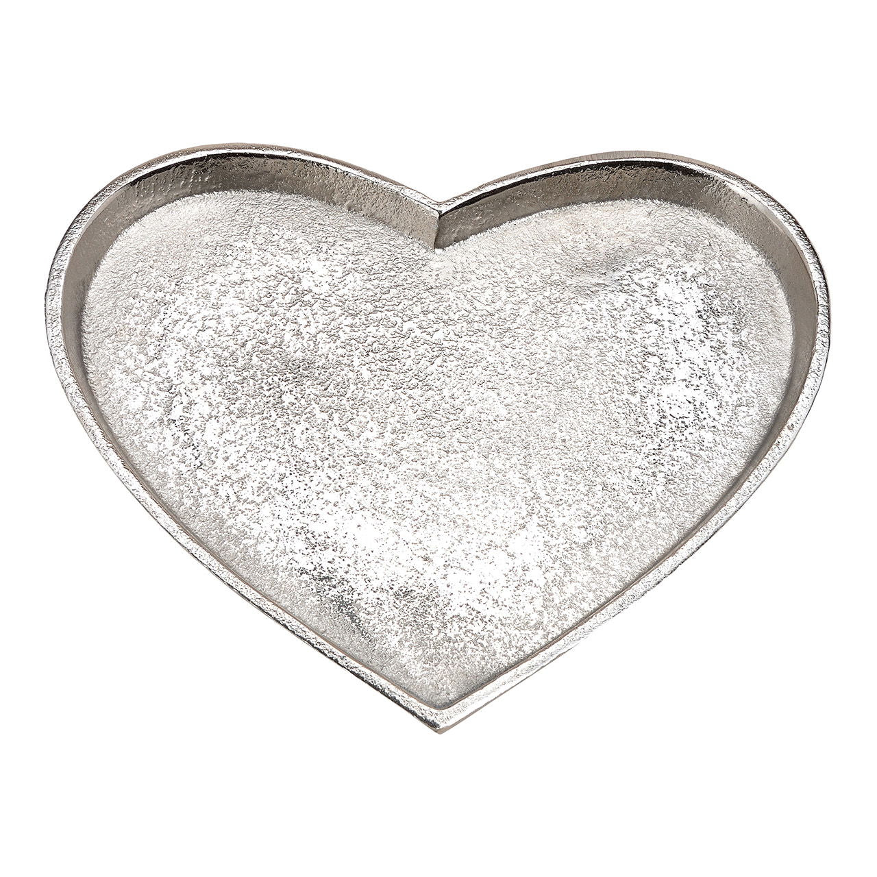 Elegante Dekoobjekt Teller, aus Metall in Silber - Stilvolle Dekoration - Handarbeit