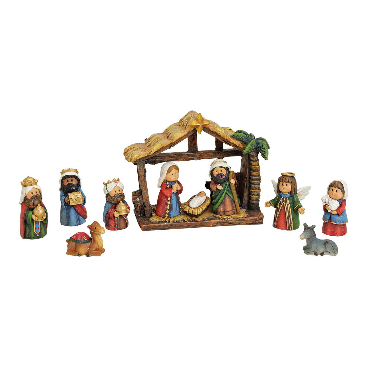 Hochwertige Figur Krippenfiguren-set - Poly in - Stilvolle Dekoration