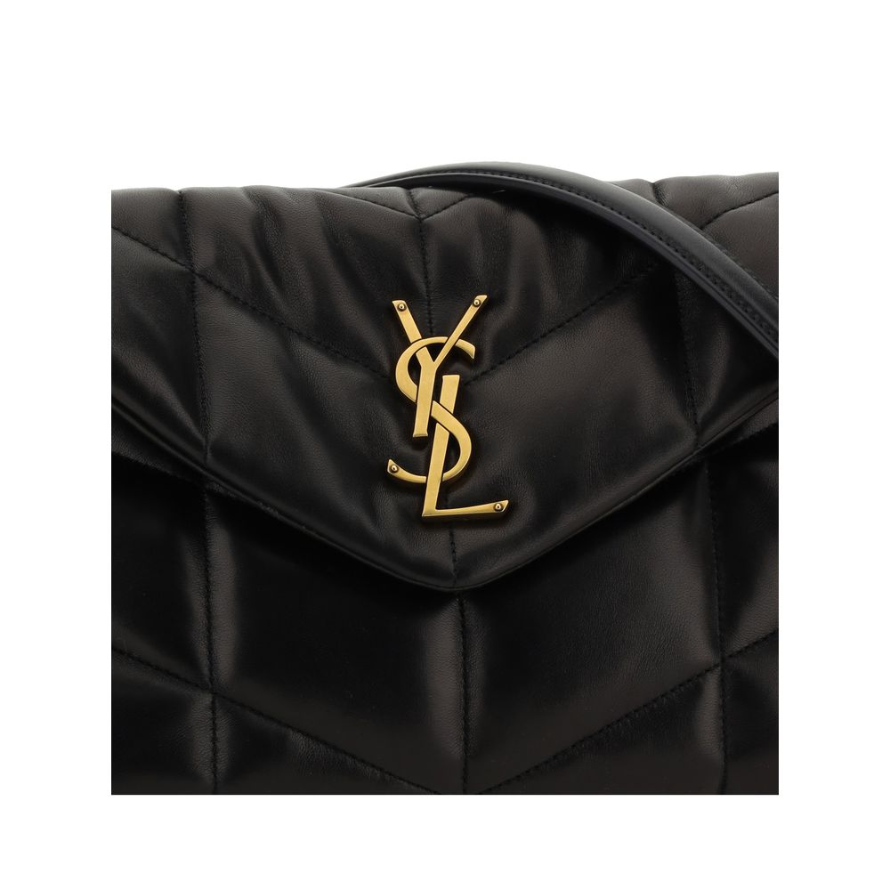 Saint Laurent Schwarze Puffer Toy Lammleder-Umhängetasche - Eleganz und Handwerkskunst vereint