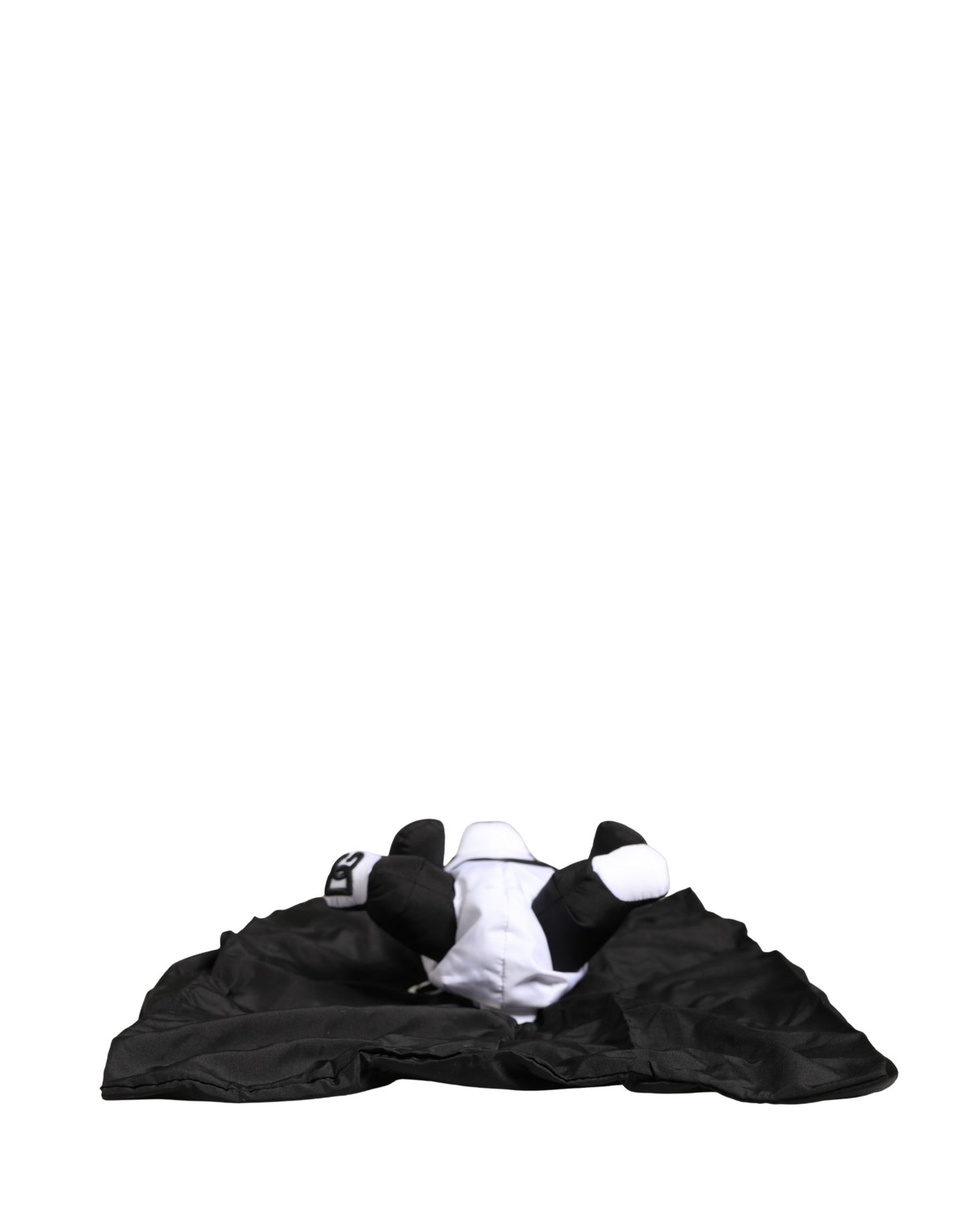Dolce & Gabbana Herren Schwarze Polyester Panda Stofftasche "Ecobag" - Luxus für Jeden Tag