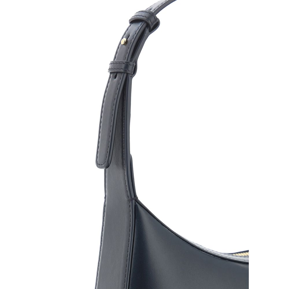 Dolce & Gabbana Schwarze Kalbsleder Bos Taurus Schultertasche - Eleganz für Damen