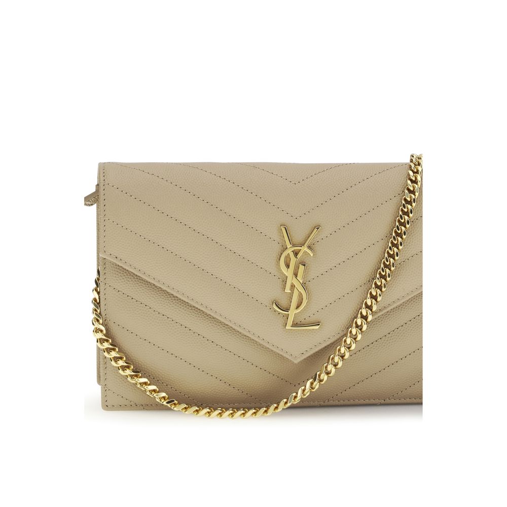 Saint Laurent Cassandre Mini Schultertasche aus Kalbsleder