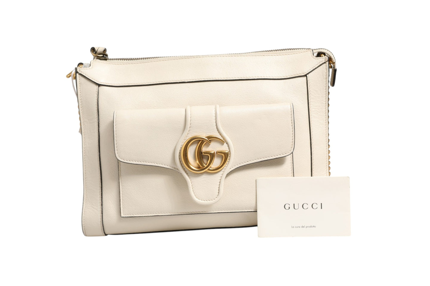 Arli Small Crossbody Bag Weißes Leder