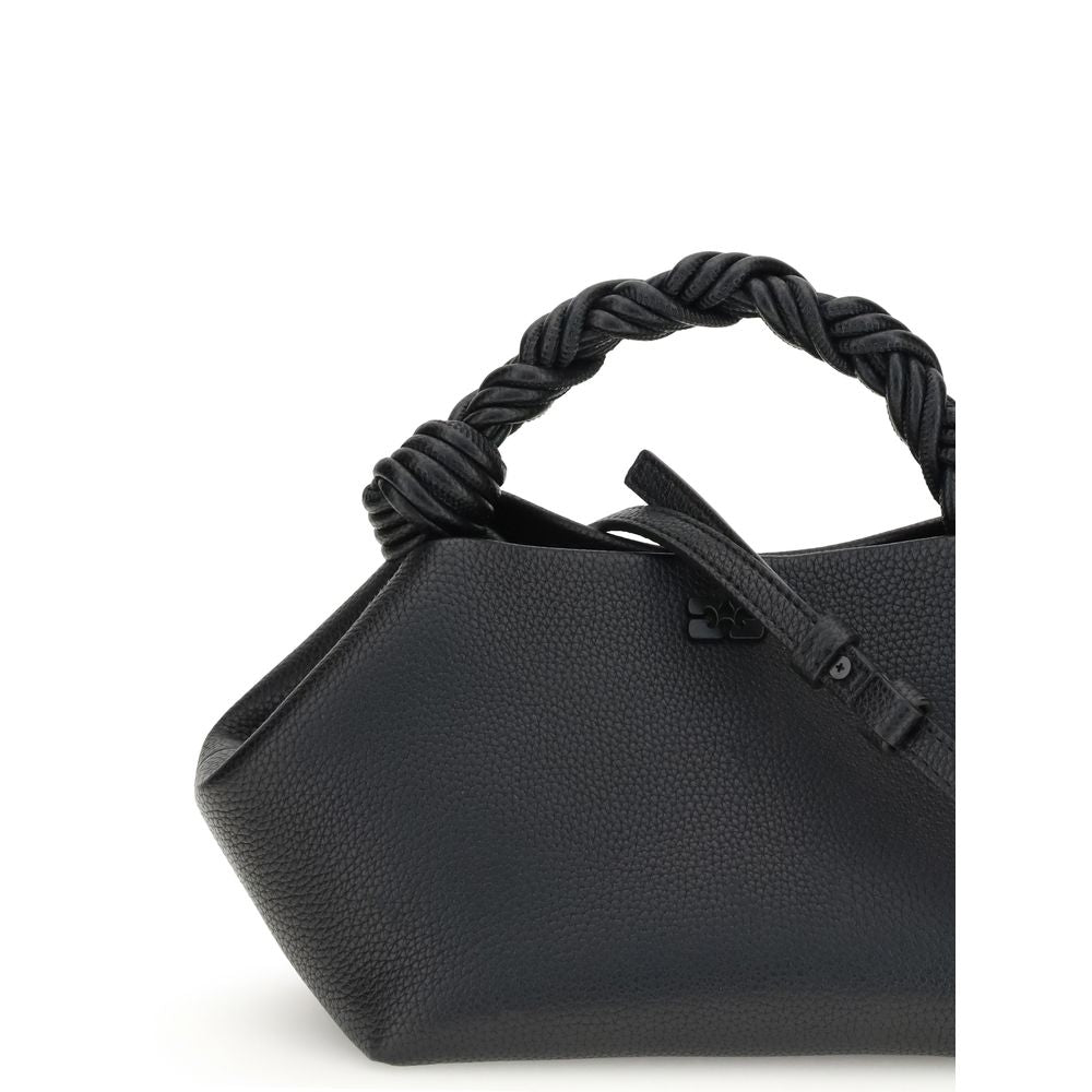 Schwarze Handtasche aus recyceltem Polyester
