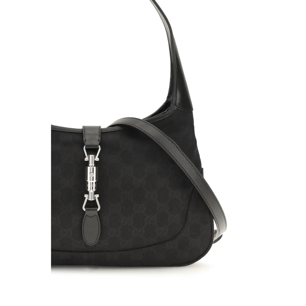 Schwarze Stoffhandtasche