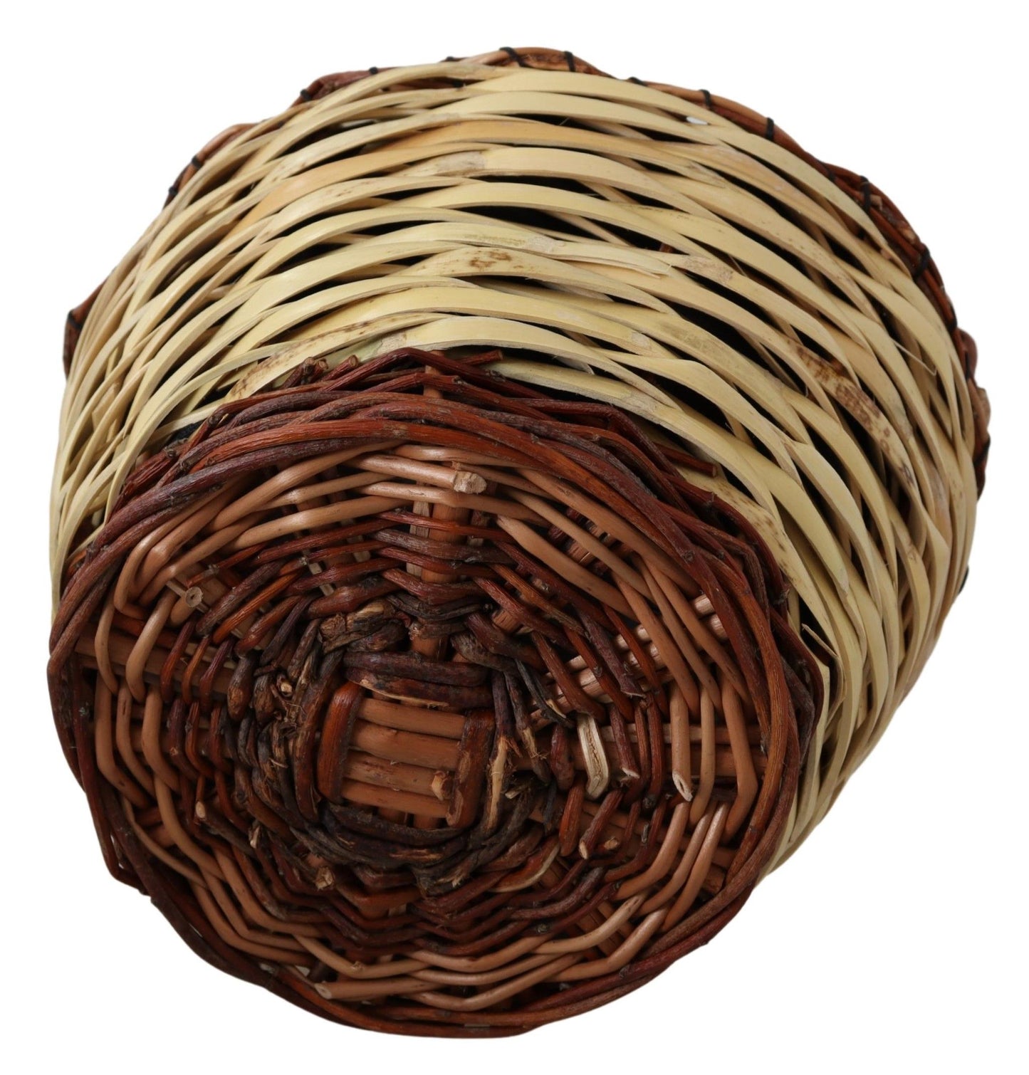 Dolce & Gabbana Beiger Holz Weide Rattan Korb Tragetasche – Handgefertigter Luxus