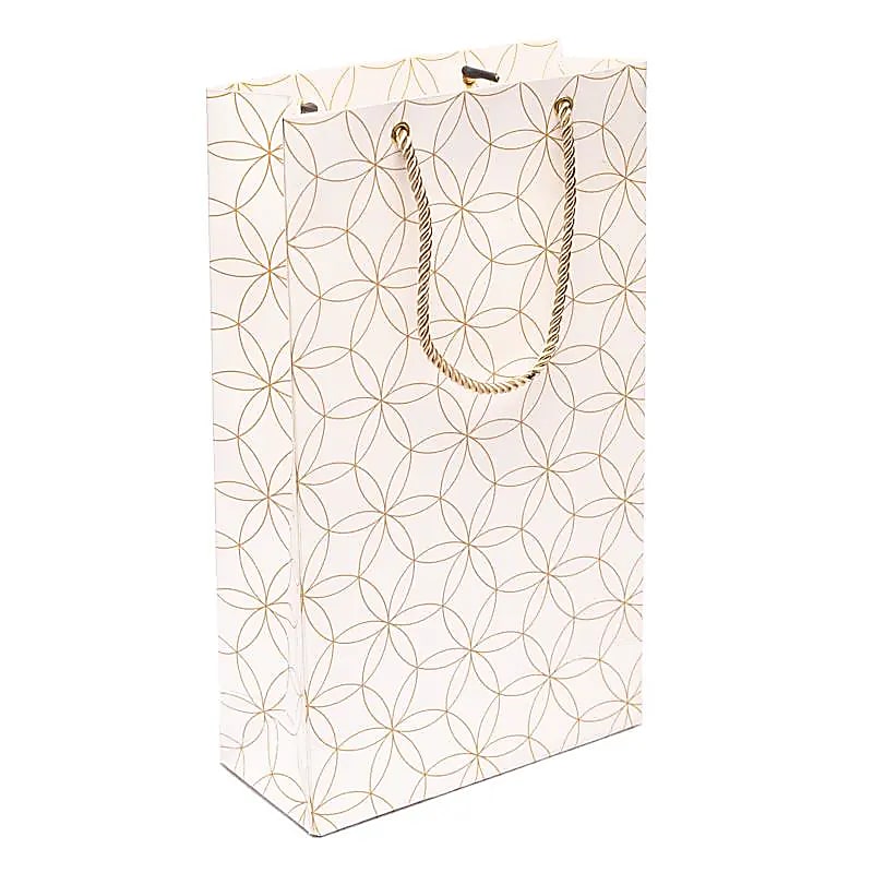 Wysokiej jakości torebka prezentowa z białego złota