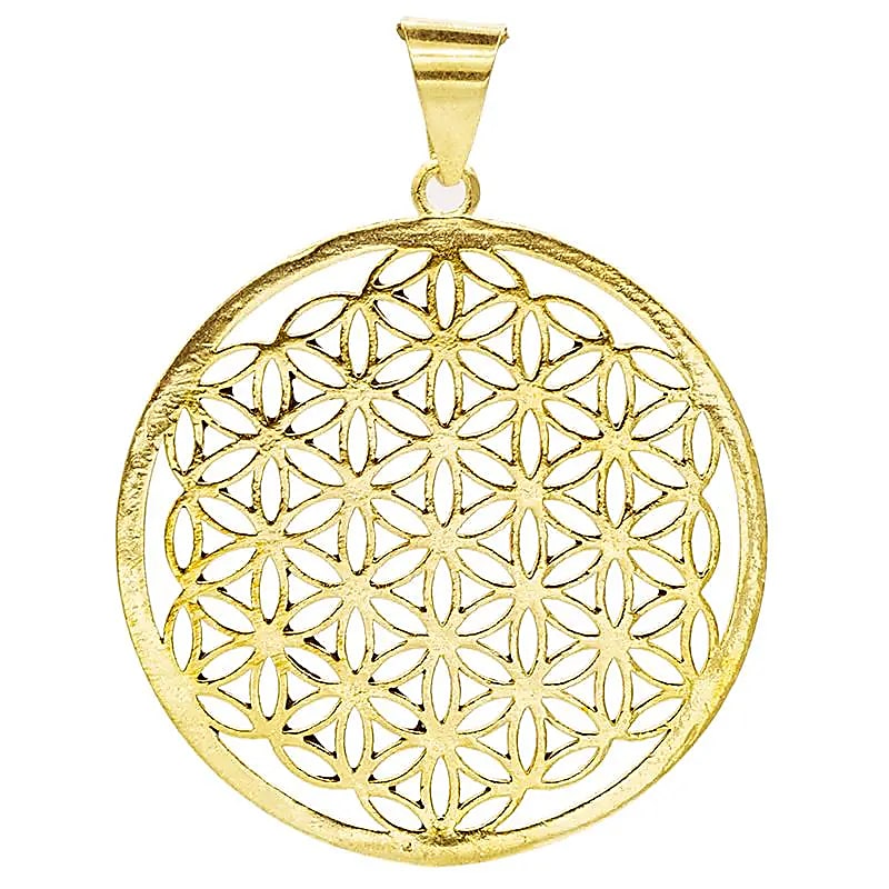 Handgefertigte Flower of life pendant