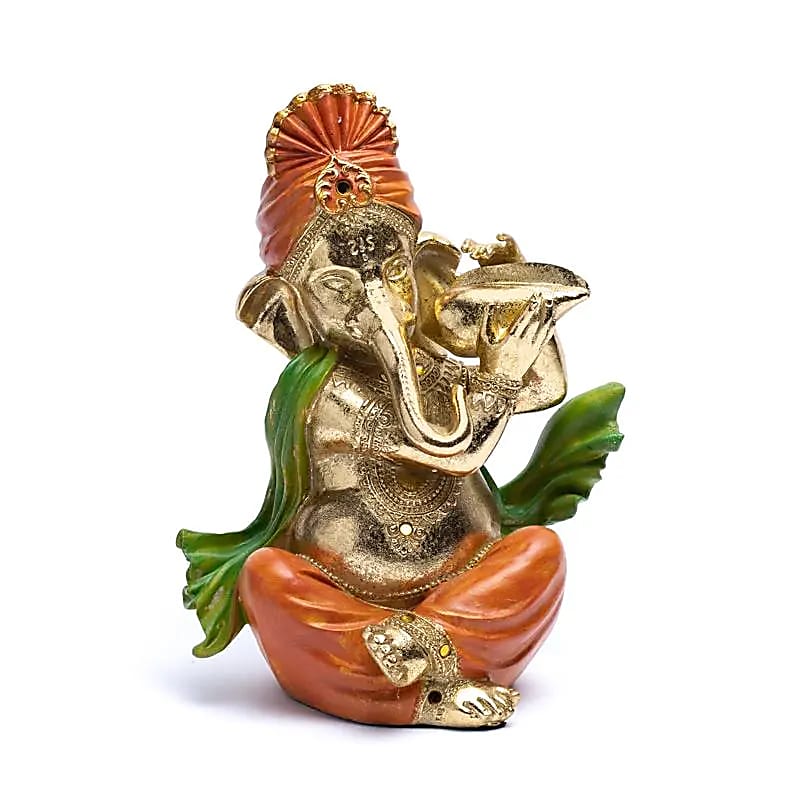 Ganesh Statue mit Trompete -- 25x20x13 cm