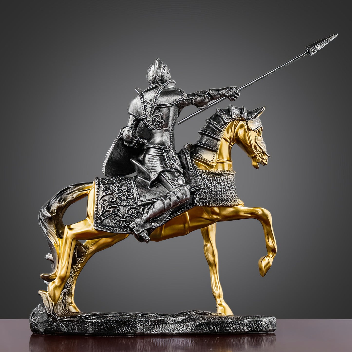 Nordic Victory Knight, Creative Resin Crafts, Office Decoration, Retro Armor, Knight Figure