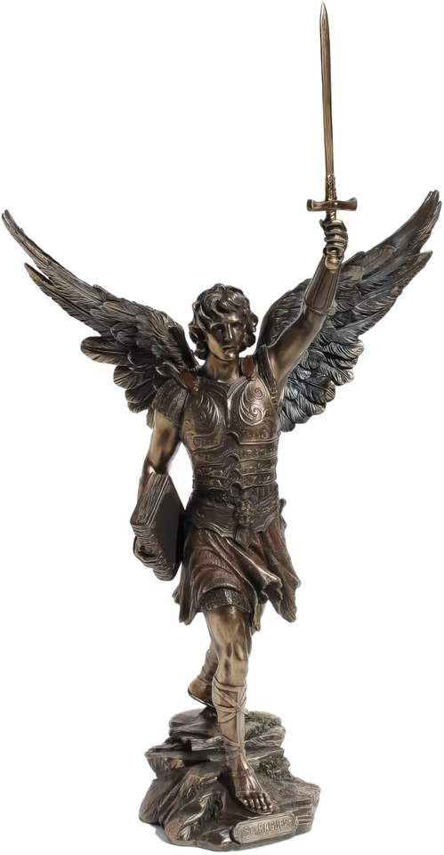 Archangel Raguel Figure 41 cm – Veronese Bronze Figure Holy Angel