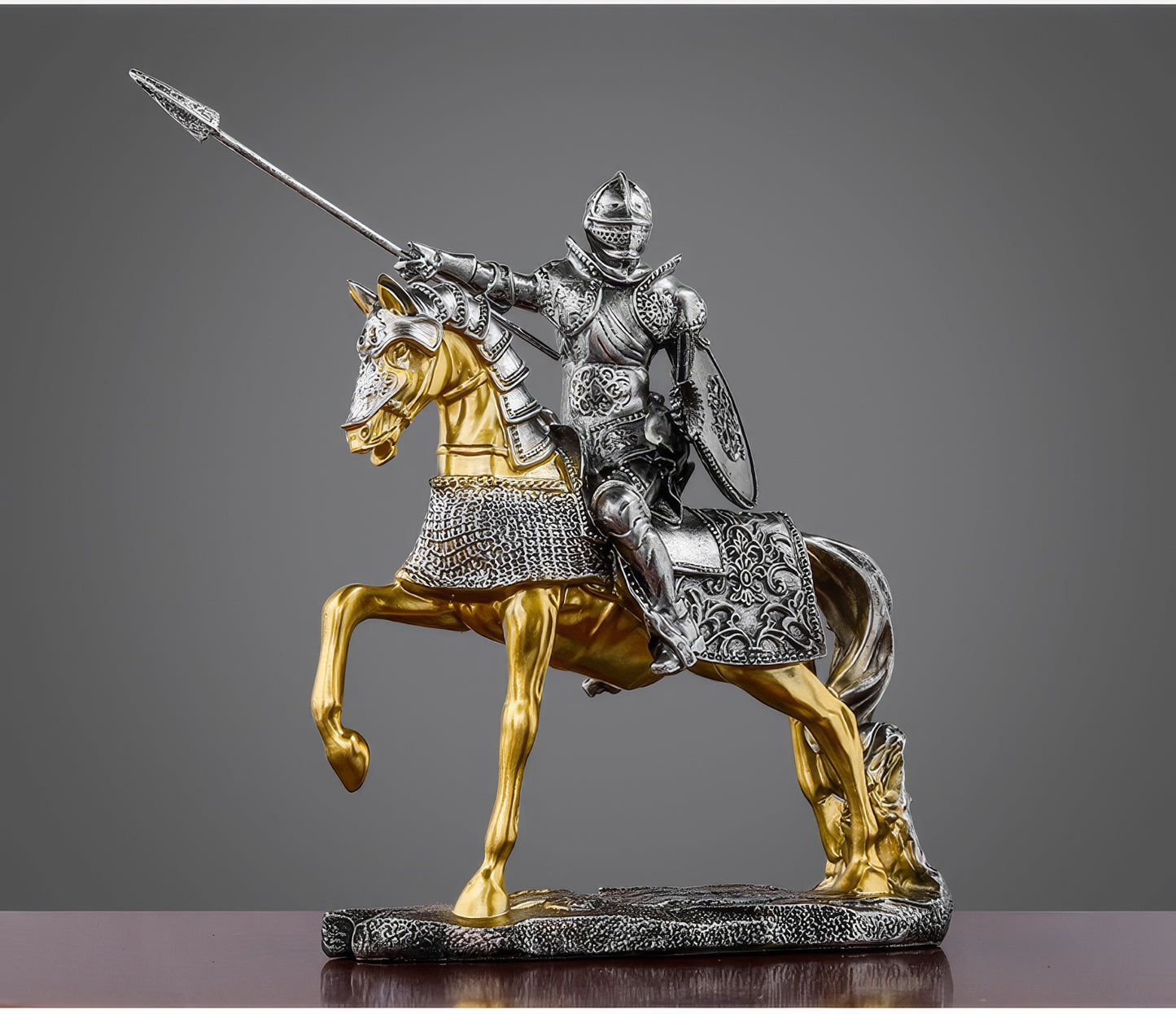 Nordic Victory Knight, Creative Resin Crafts, Office Decoration, Retro Armor, Knight Figure