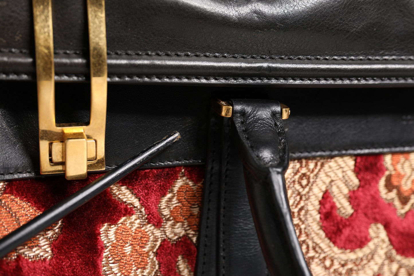 Dolce & Gabbana Multicolor Leder Brokat Samt Reisetasche Tote Bag – Exklusive Designer Handtasche