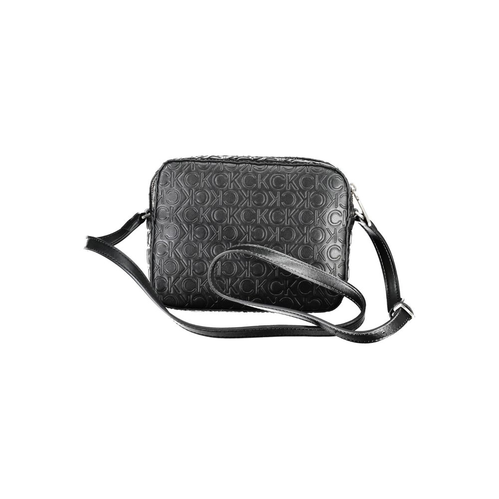 Calvin Klein Schwarze Polyester Handtasche – Eleganz trifft Funktionalität