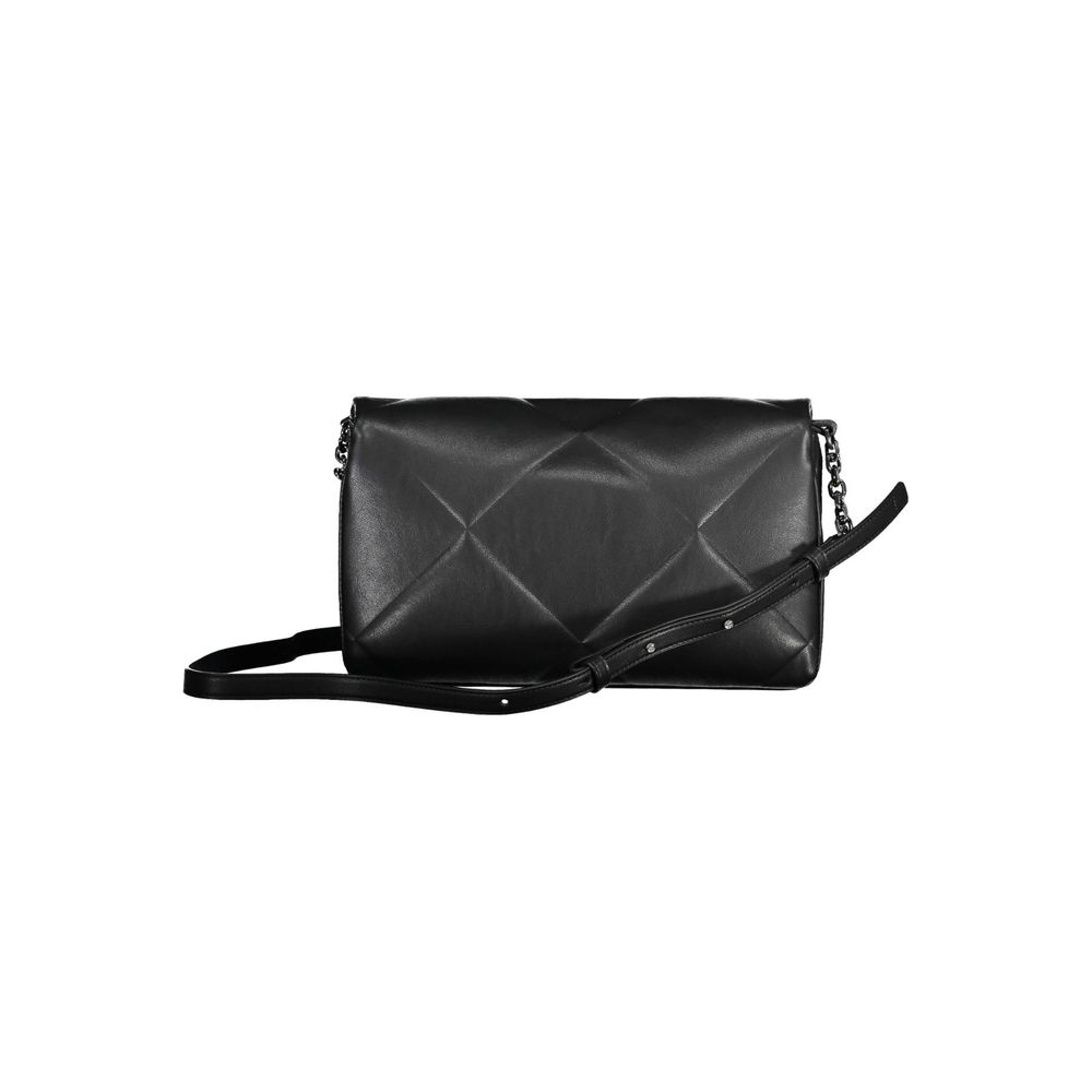 Calvin Klein Schwarze Polyester Handtasche - Elegante Umhängetasche für Damen