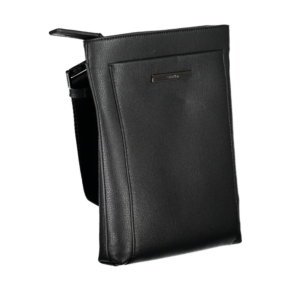 Calvin Klein Elegante schwarze Umhängetasche mit kontrasierenden Details für Herren