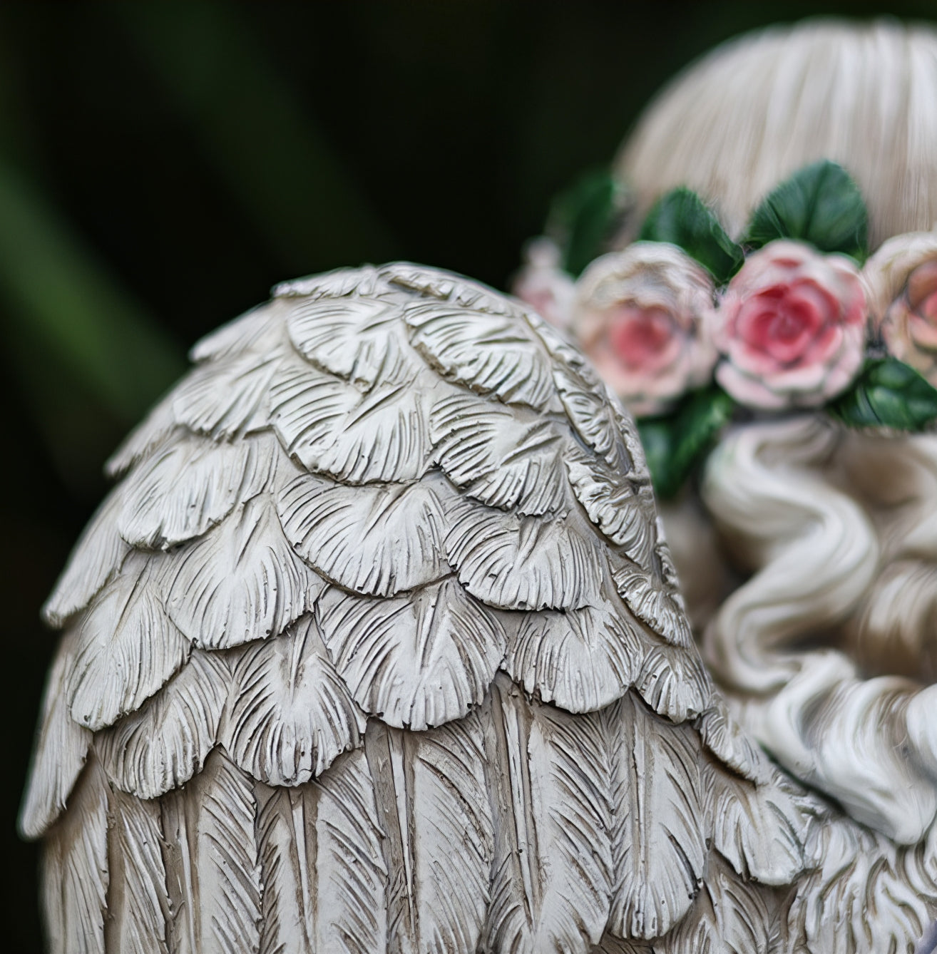 Anioł solarny LED, figurka ogrodowa – Modlący się anioł ze światłem solarnym