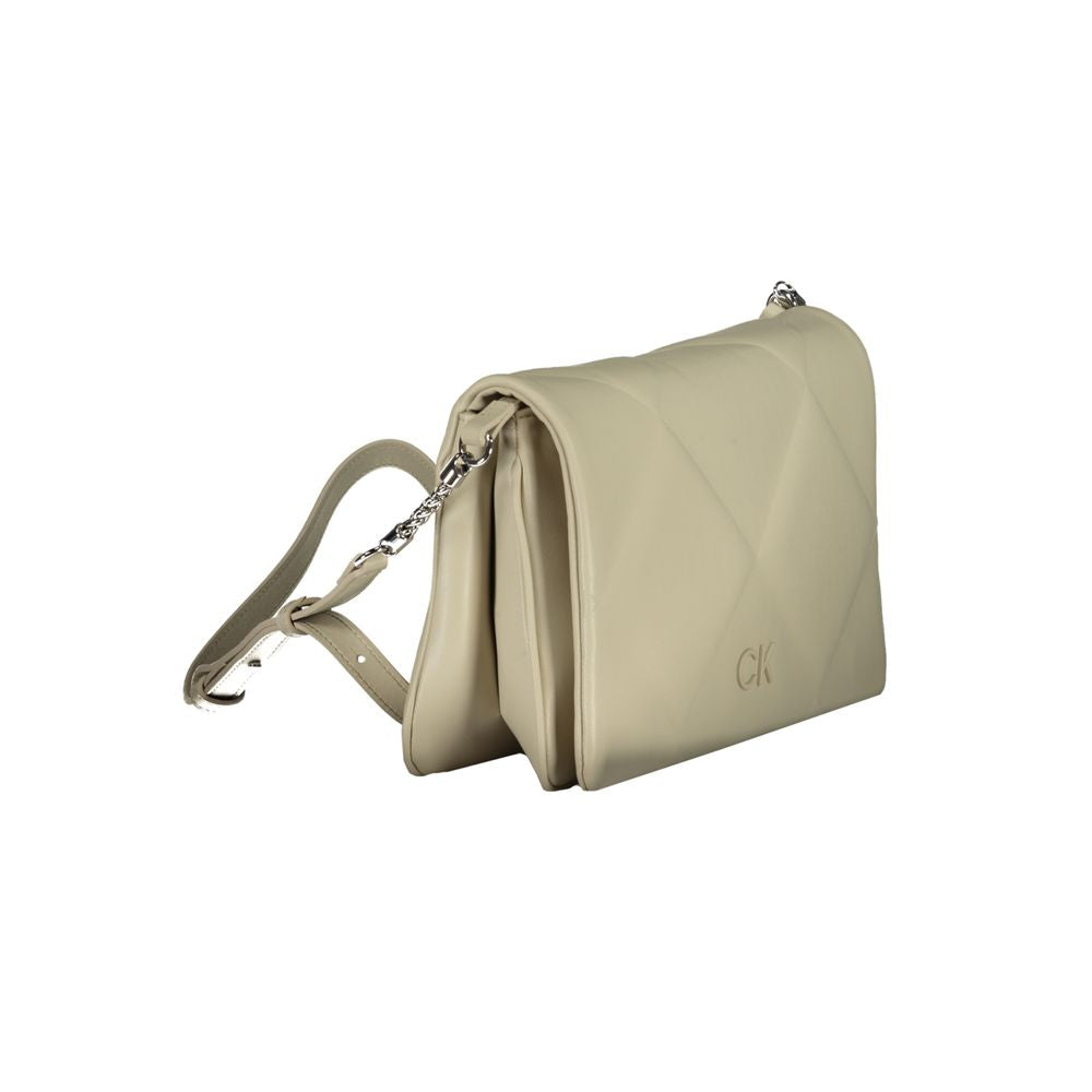 Calvin Klein Beigefarbene Baumwollhandtasche – Eleganz für jede Gelegenheit