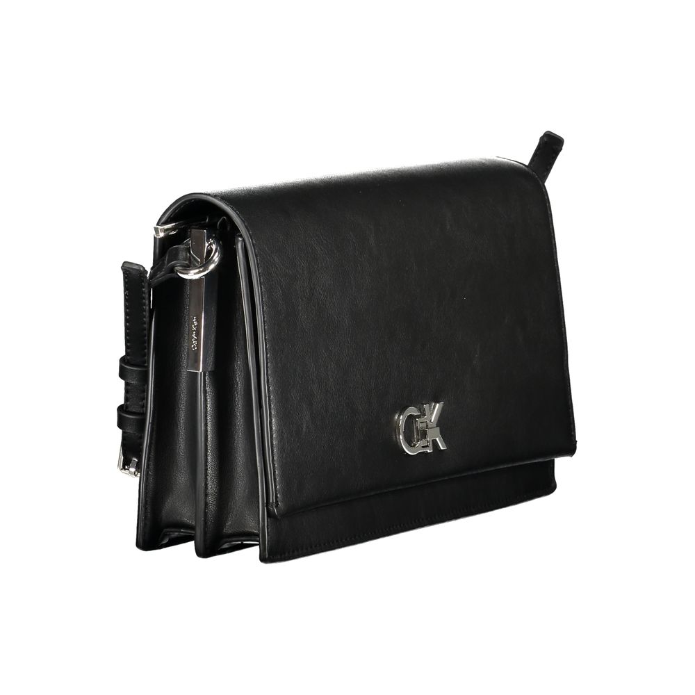 Calvin Klein Schwarze Polyester-Handtasche für Damen – Eleganz und Funktionalität vereint