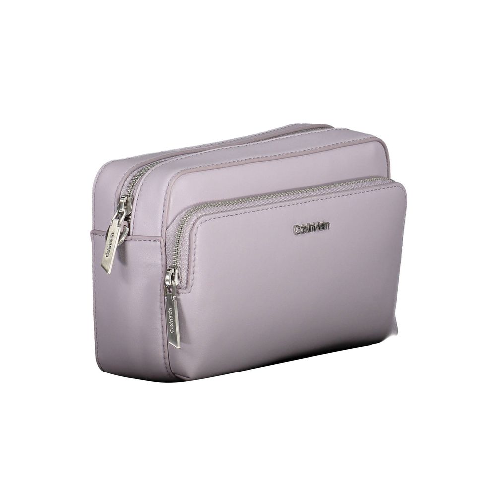 Calvin Klein Lila Polyester Handtasche - Eleganz trifft Nachhaltigkeit