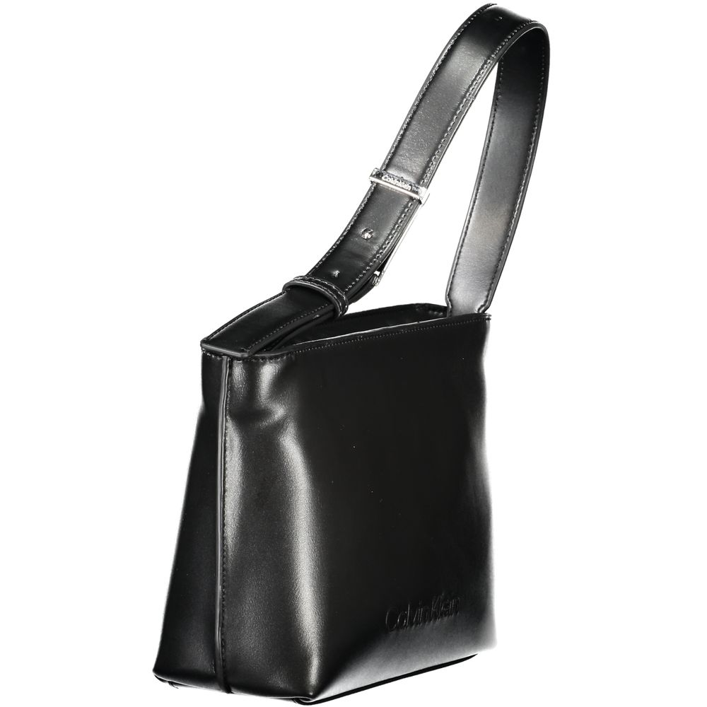 Calvin Klein Schwarze Polyester-Handtasche für Damen – Eleganz trifft Nachhaltigkeit