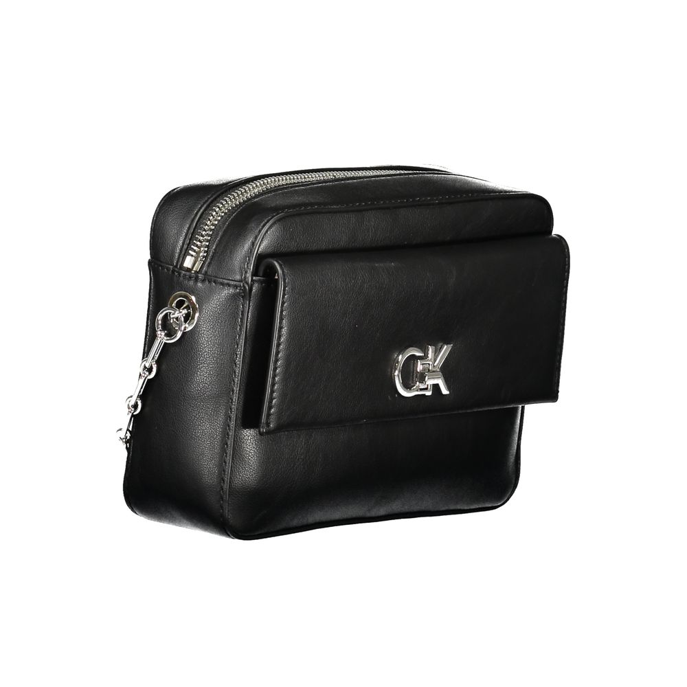Exquisite Calvin Klein Schwarze Polyester-Handtasche für stilvolle Damen