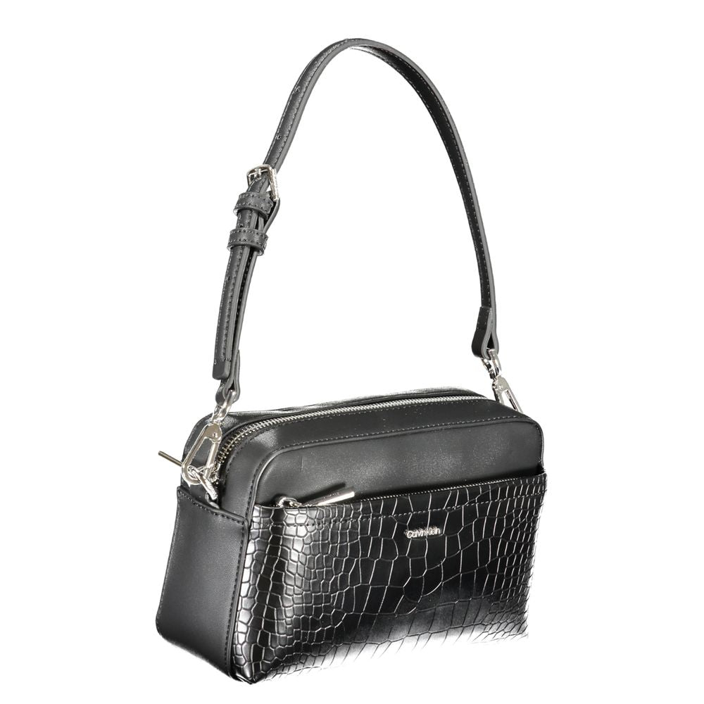 Calvin Klein Schwarze Polyester Handtasche – Elegante Damenaccessoires für stilbewusste Frauen