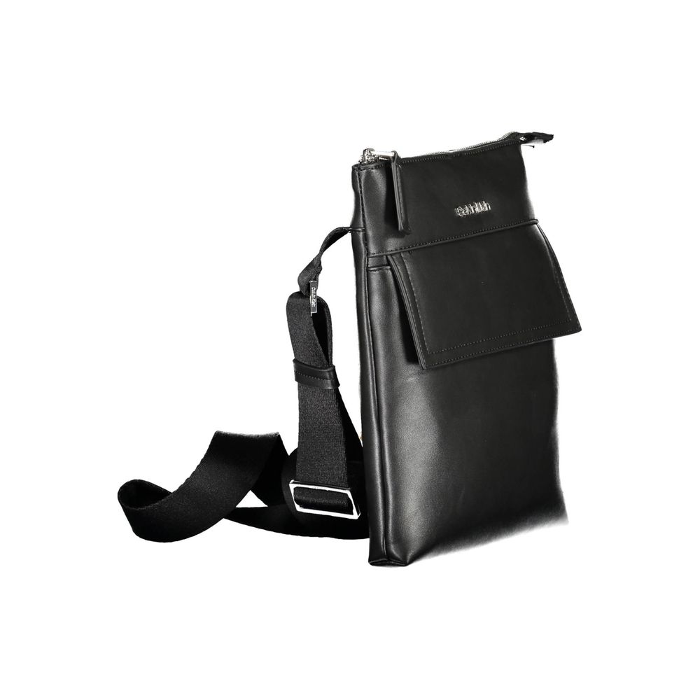 Calvin Klein Schwarze Polyester-Umhängetasche - Eleganz und Nachhaltigkeit vereint