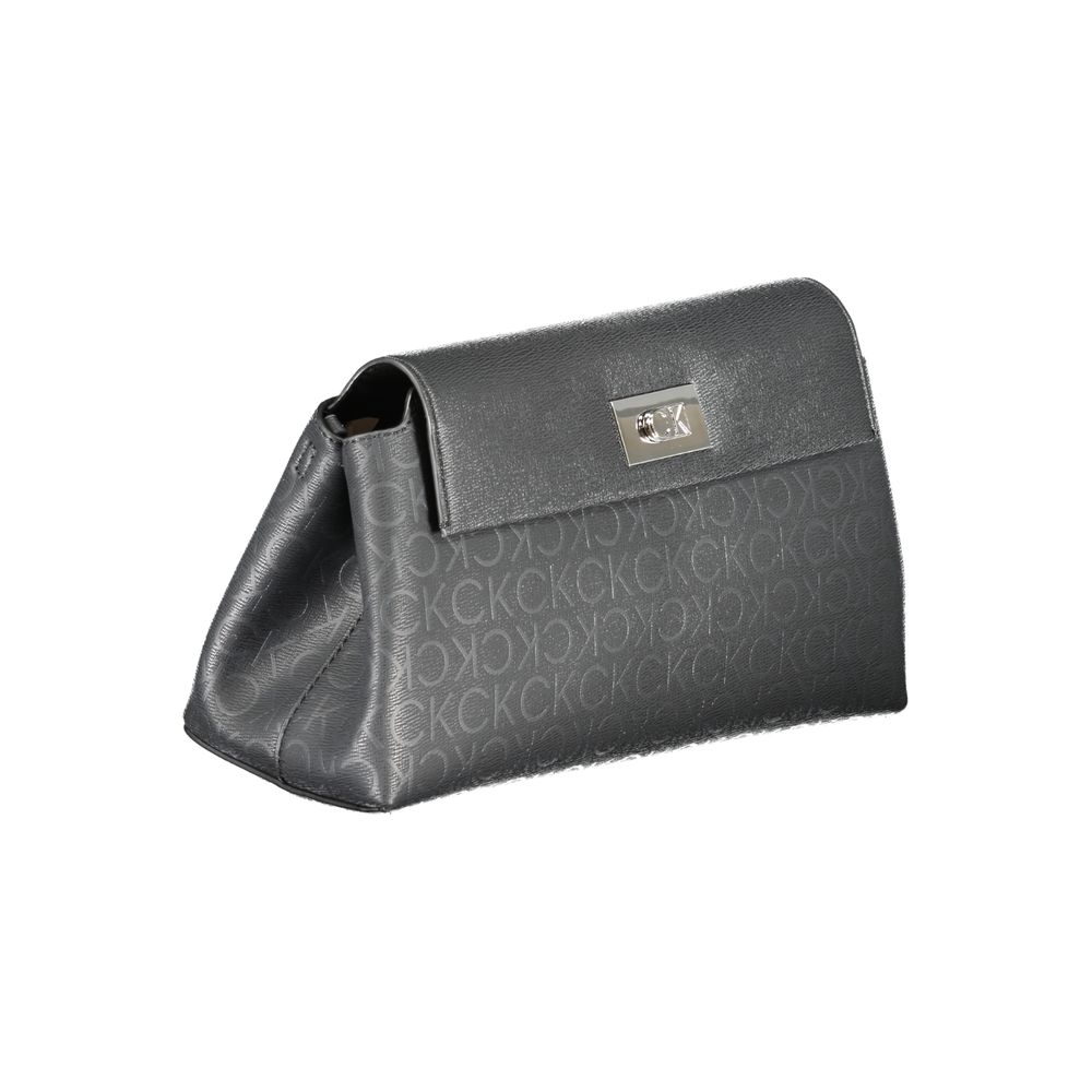 Calvin Klein Schwarze Polyester Handtasche – Elegante Damenhandtasche