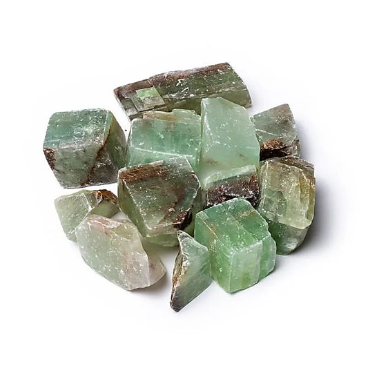 Natural Rough green calcite --