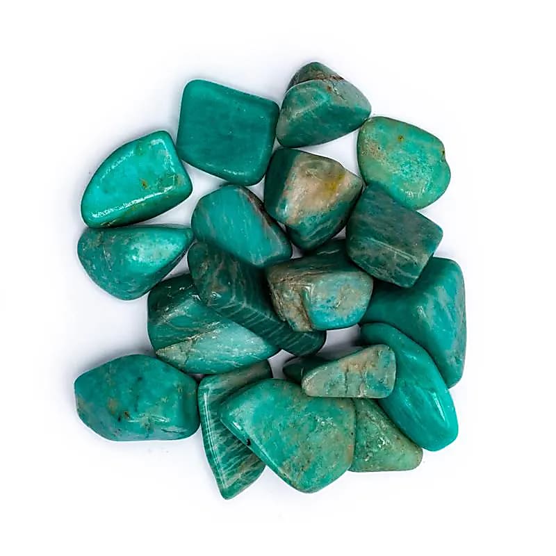 Natürliche Tumbled amazonite A quality