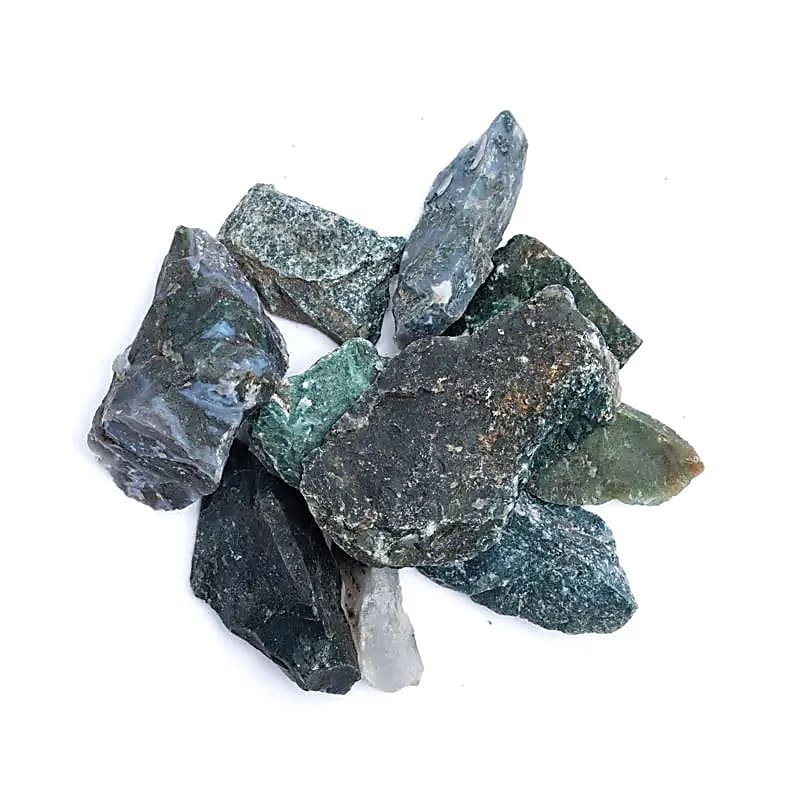 Stilvolle Rough moss agate --