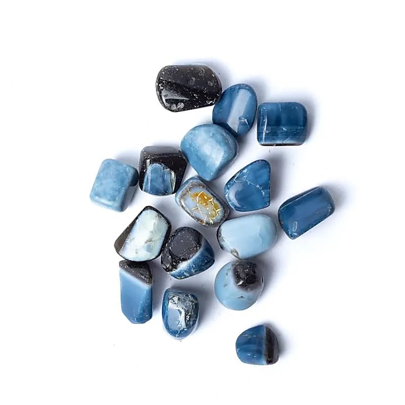 Luxuriöse Blue opal tumbled stones