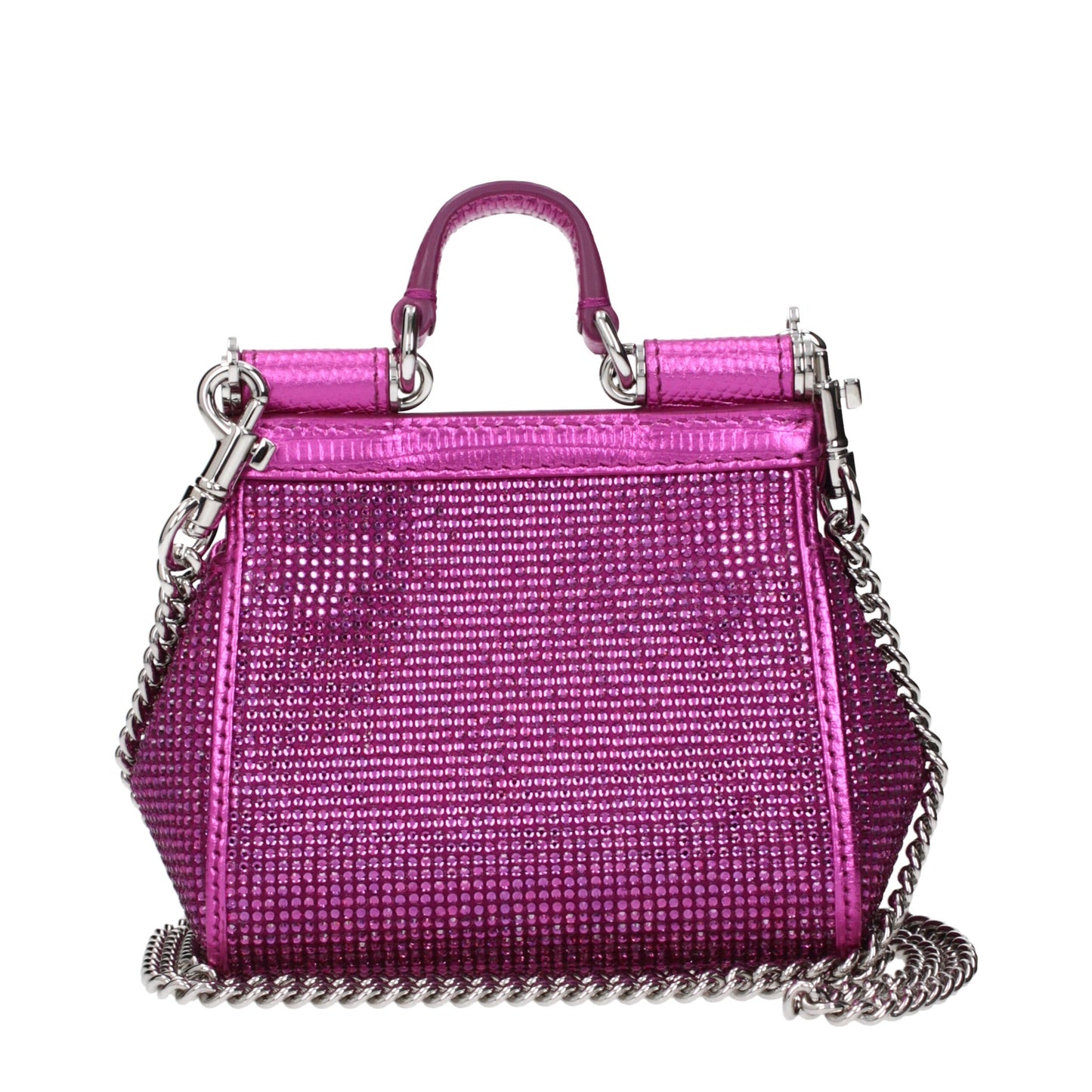 Dolce & Gabbana Fuchsia Satin-Handtasche - Eleganz Pur