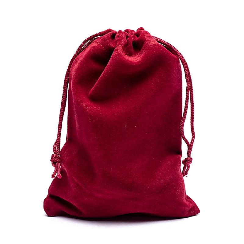 Exklusive Velvet gift bag bordeaux