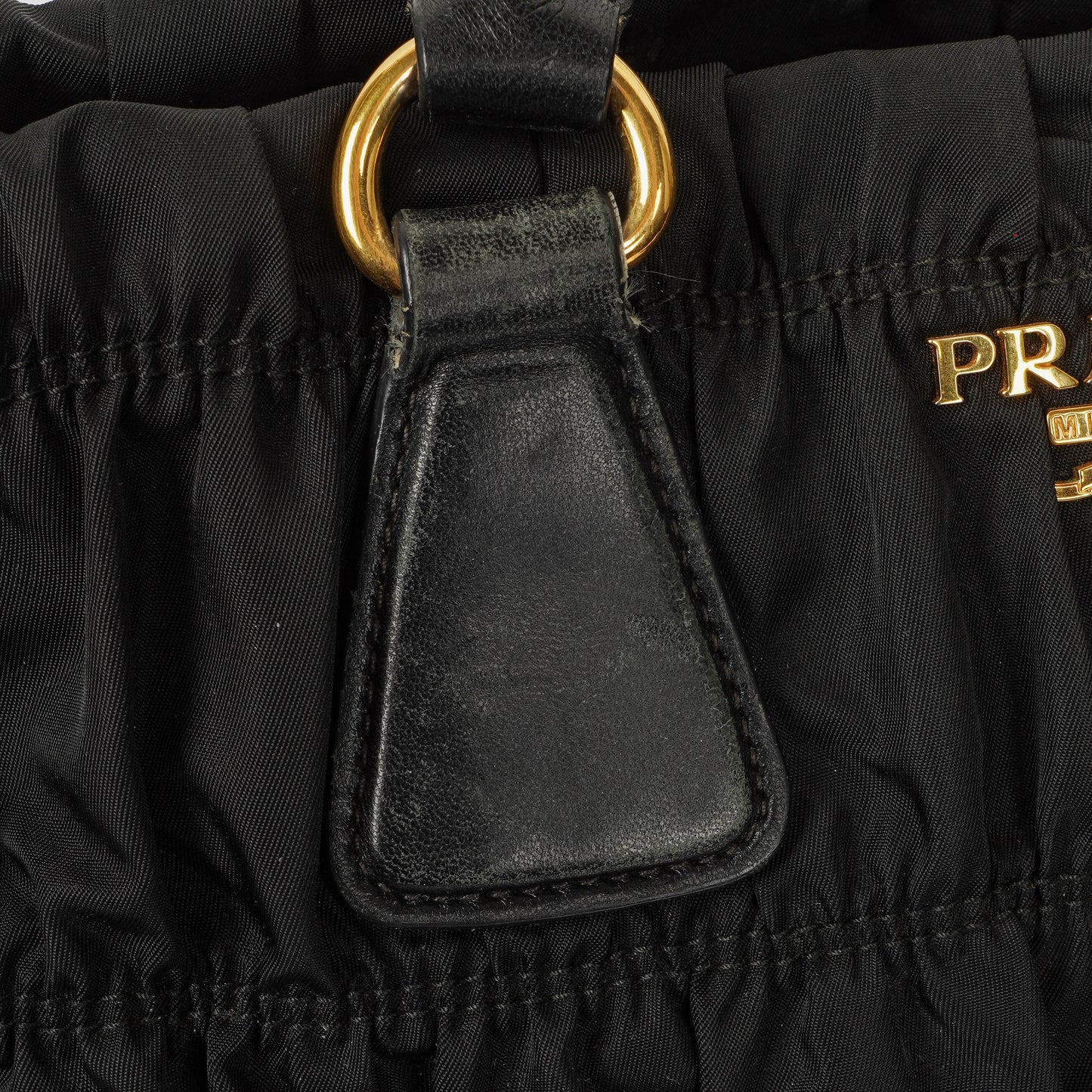 Prada Tessuto Gaufre Tasche aus schwarzem Nylon
