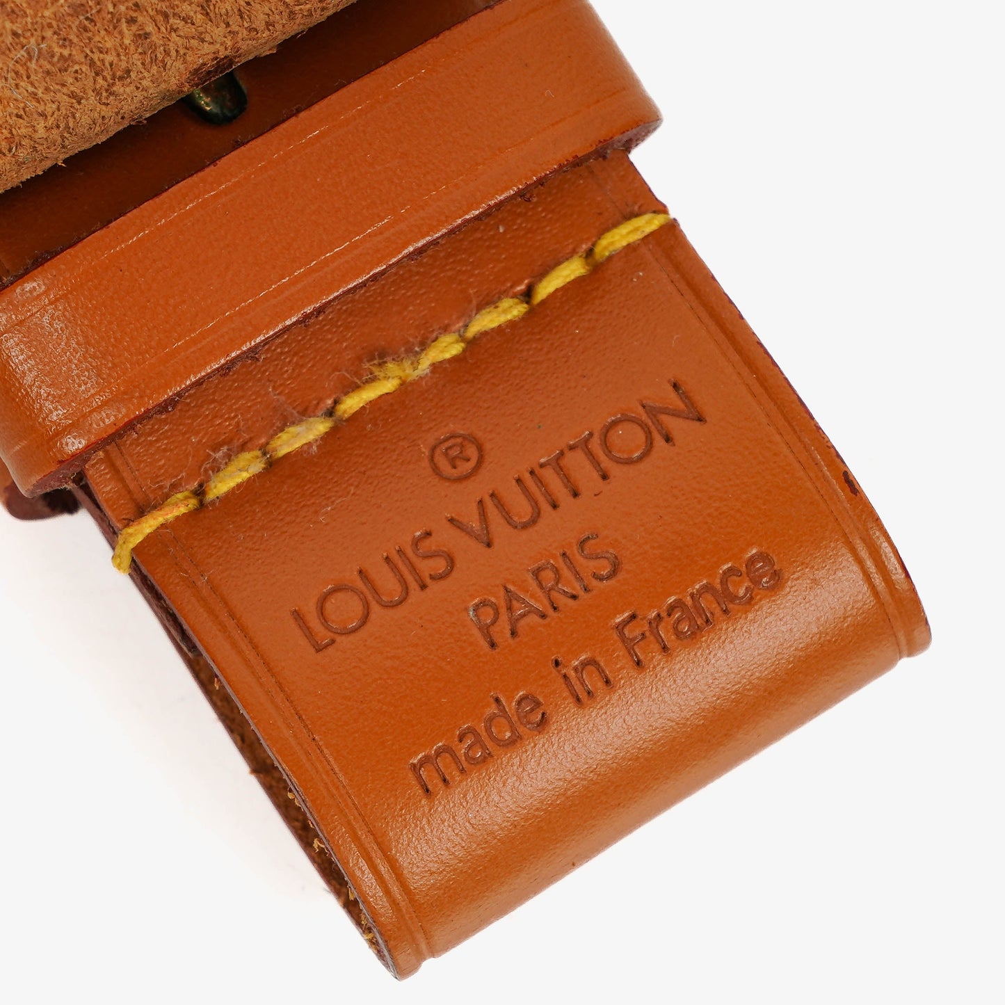 Louis Vuitton Adressanhänger und Griffhalter aus braunem Leder
