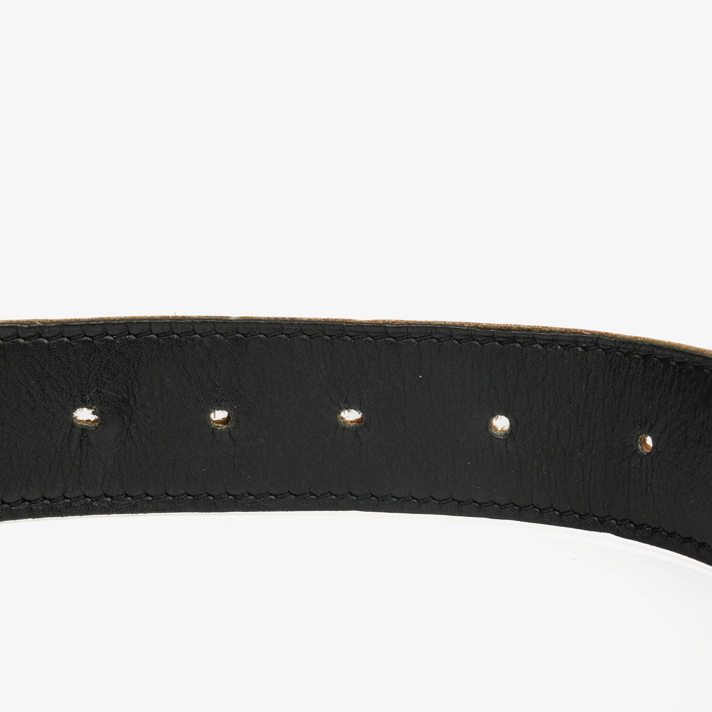 Hermès H Gürtel 30 mm aus schwarzem Togo-Leder mit goldfarbener Hardware, Größe 85