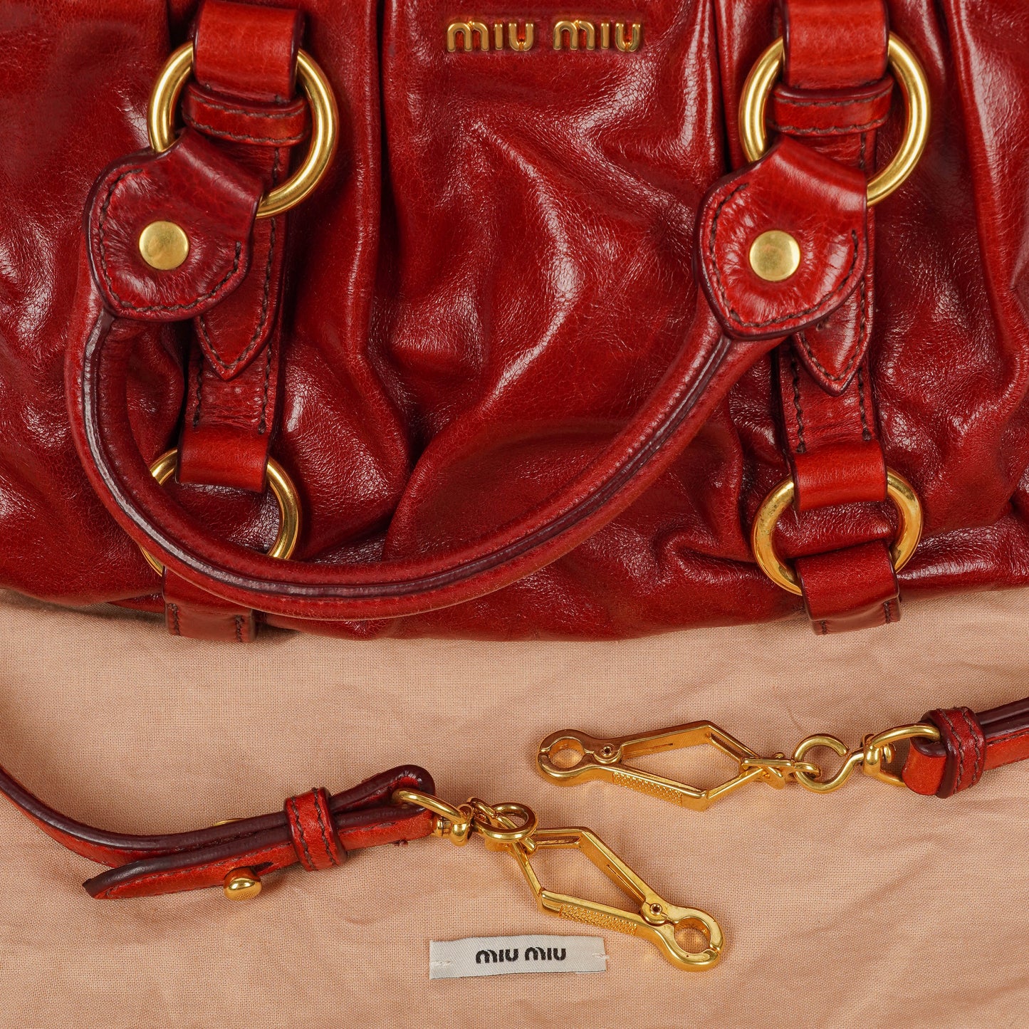 Miu Miu Vitello Satchel Tasche