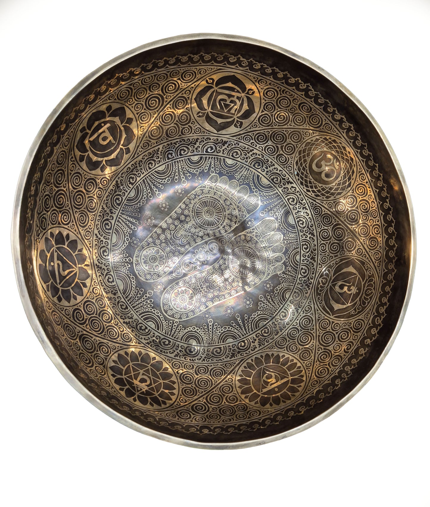 XXL Klangschale 50 cm – 8-Metalle Handgehämmert – Chakra & Klangbad aus Nepal